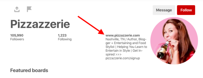 how to share links on pinterest