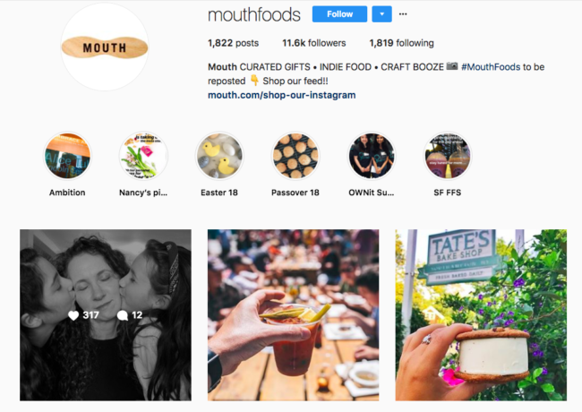 brand story example mouthfoods