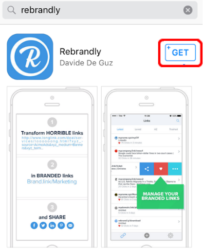 rebrandly app