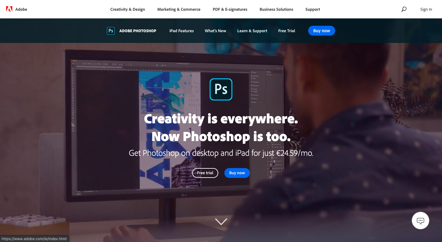 Adobe Photoshop - best content marketing tools